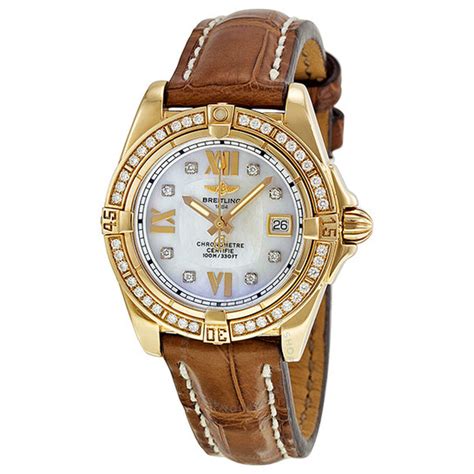 Breitling Cockpit Lady Diamond Mother of Pearl Ladies Watch 